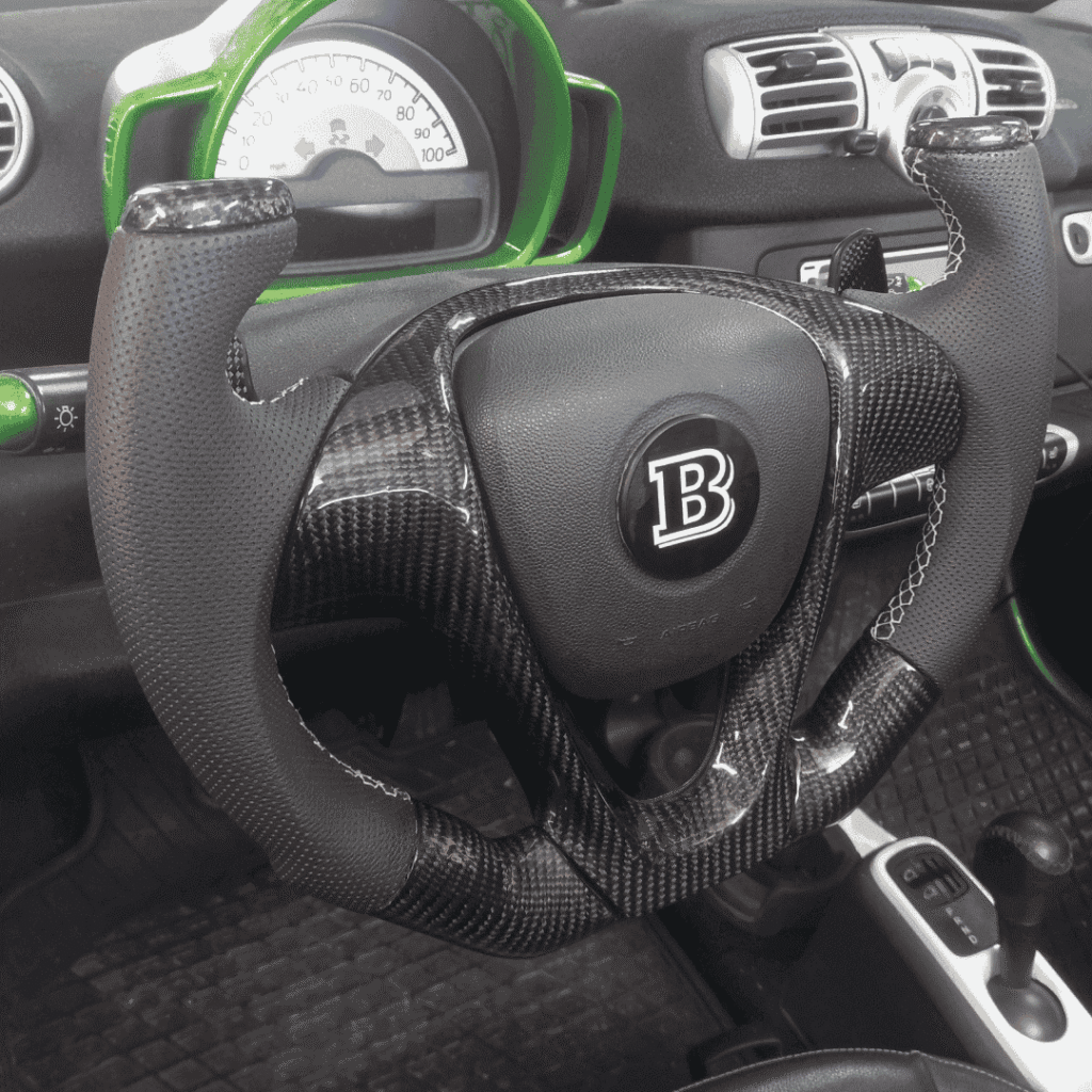 Carbon Fiber custom shaped steering wheel